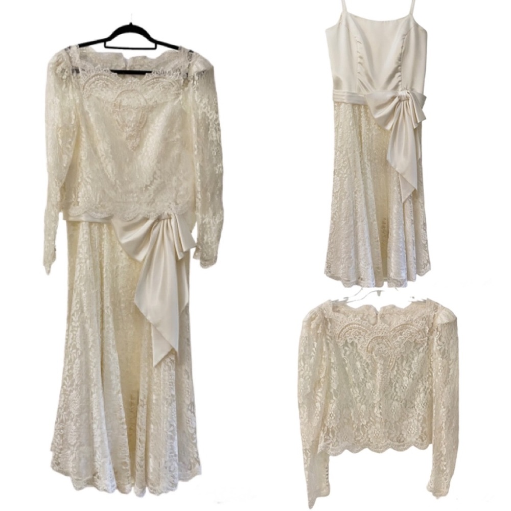 Vtg 80’s Edwardian Inspired Dress
